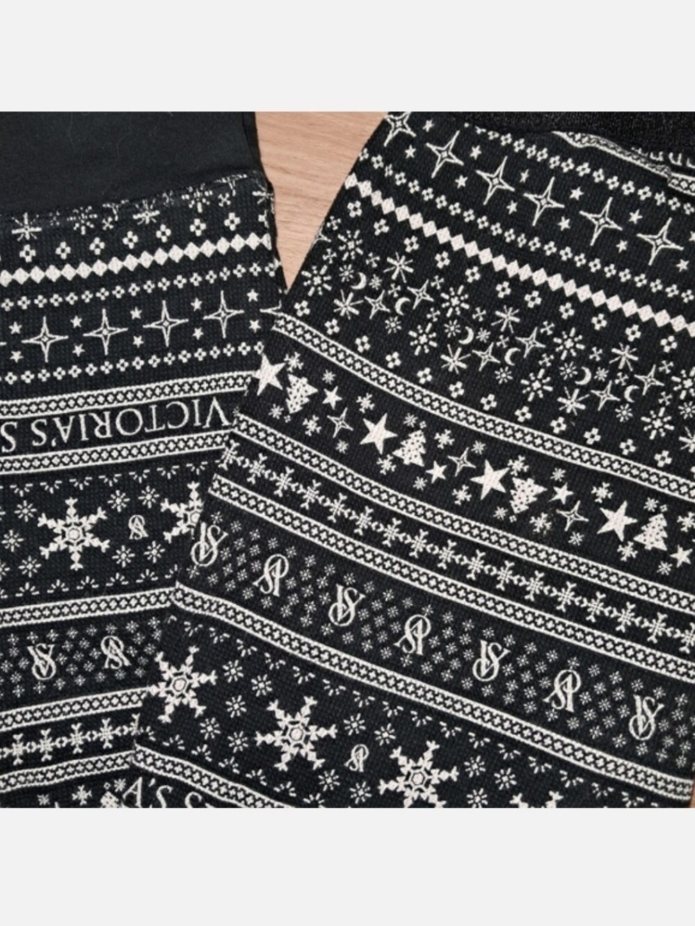 Victoria's Secret PINK Snowflake Pattern Print "Fair Isle" Pajama Pants Size S